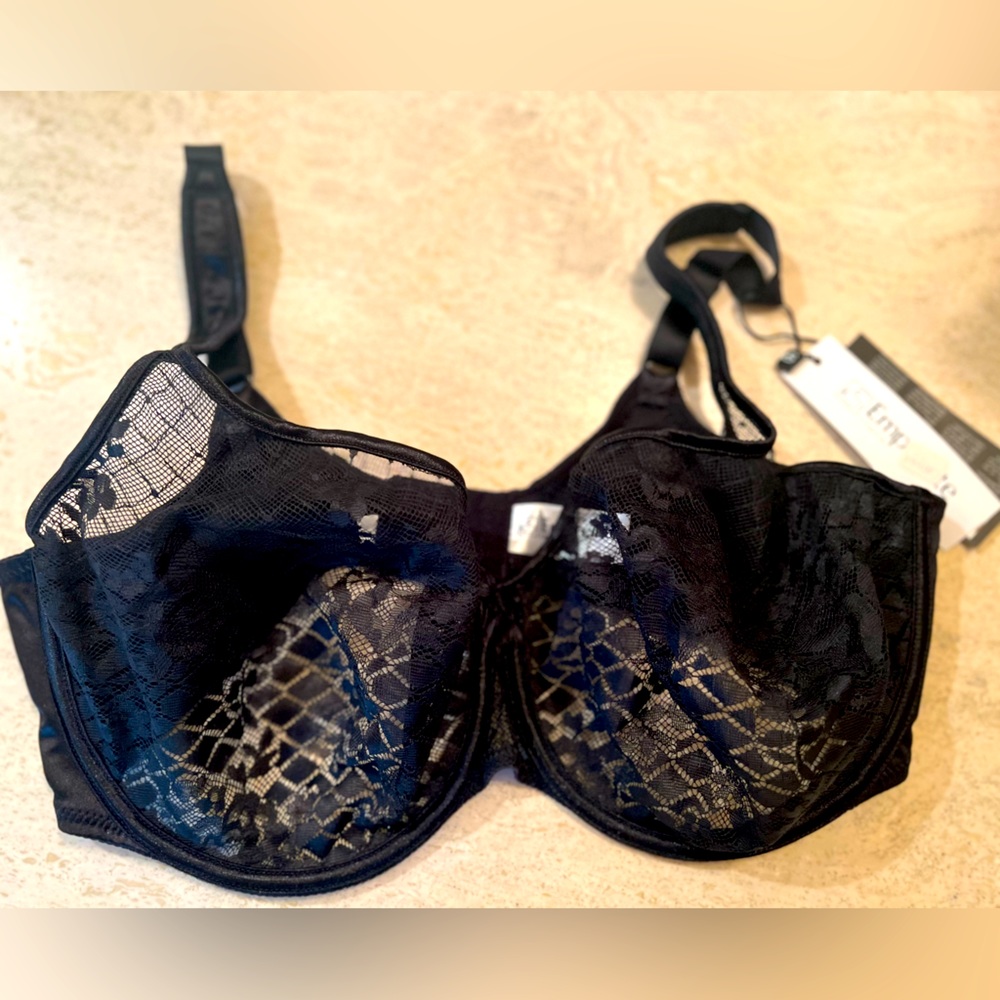 Sexy black lace bra